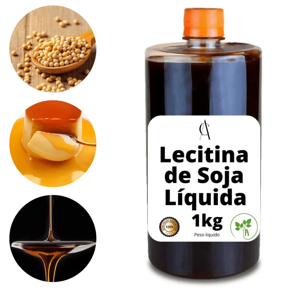 Lecitina De Soja Líquida Emulsificante Alimentício 1kg Não Contém Glúten
