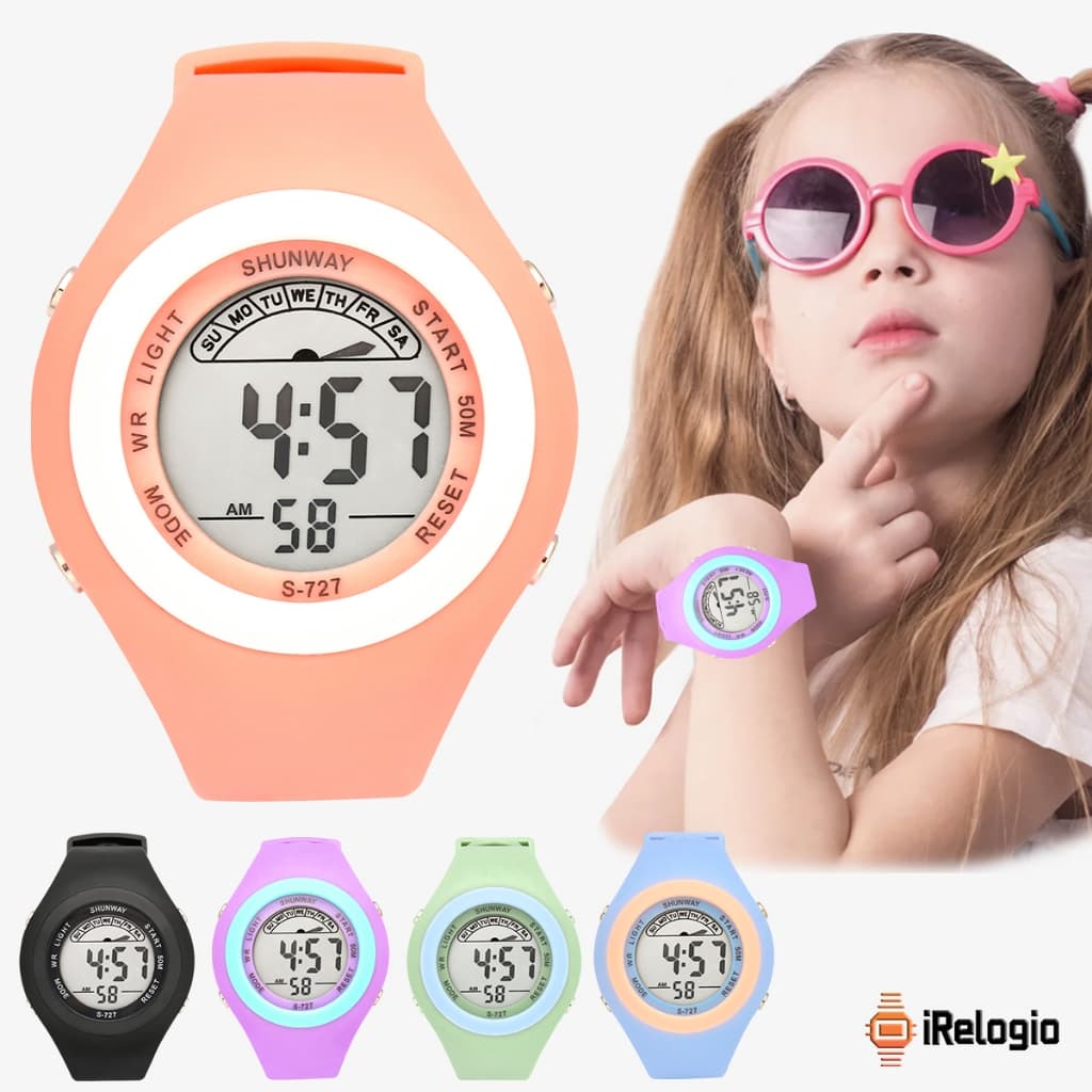 Relógio Feminino  Eletrônico De Moda  à Prova D'água Juvenil Ladies Watch meninas infantil S727