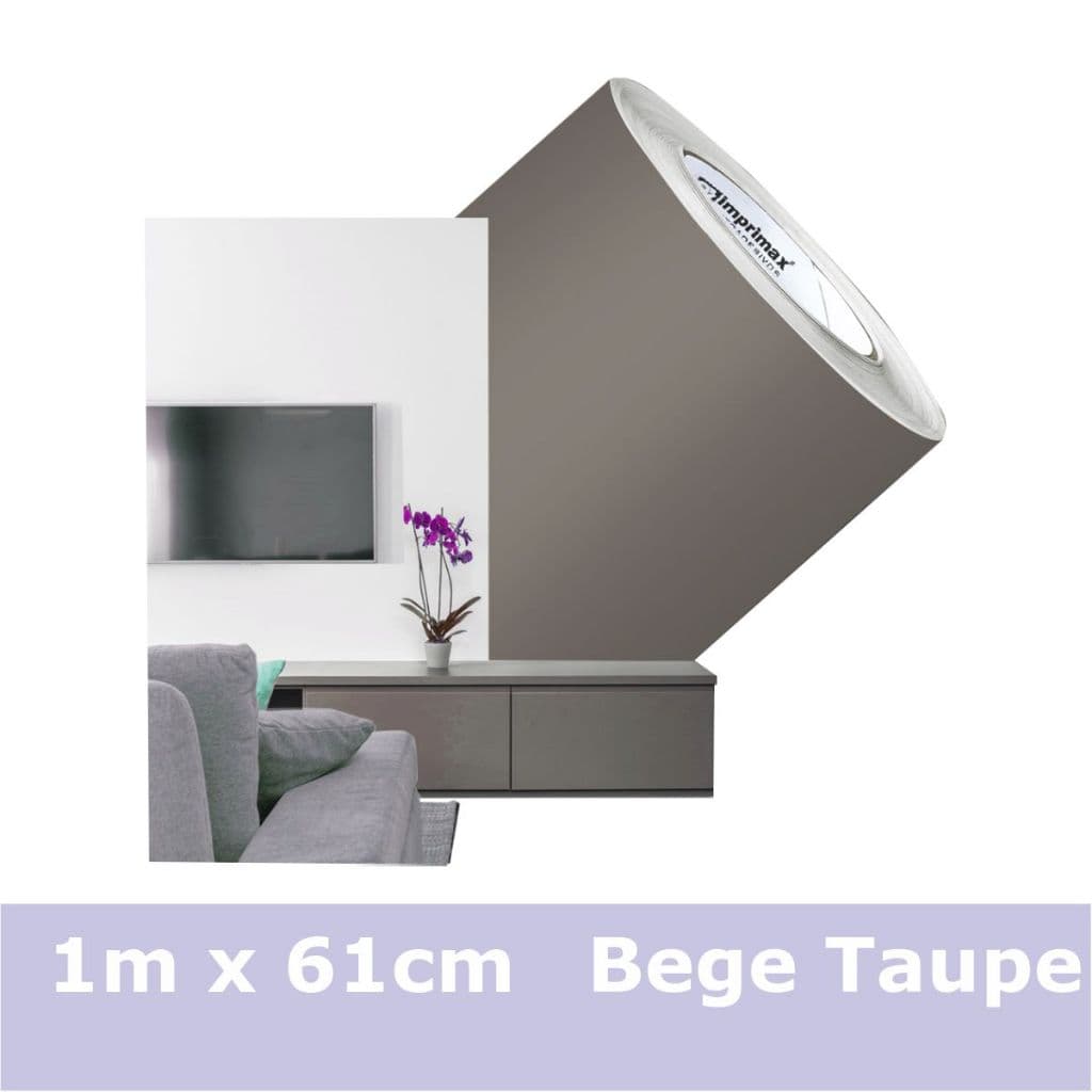 Adesivo Vinil Bege Taupe Fosco A Prova D'água Para Envelopamento de Geladeira Móveis em Geral