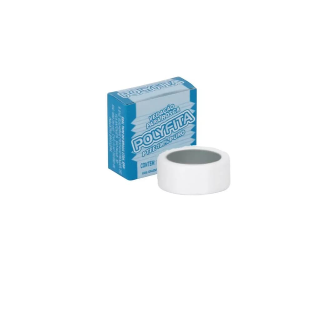 Kit 50 Fita Veda Rosca Polyfita 18mm 10