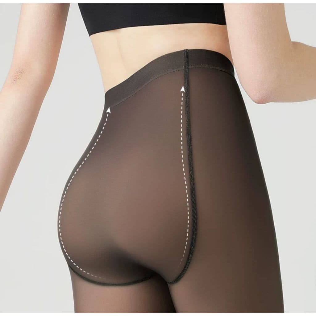 Meia Calça Feminina Fio 40D Translúcida de Lã Legging Grossa Inverno Feminina