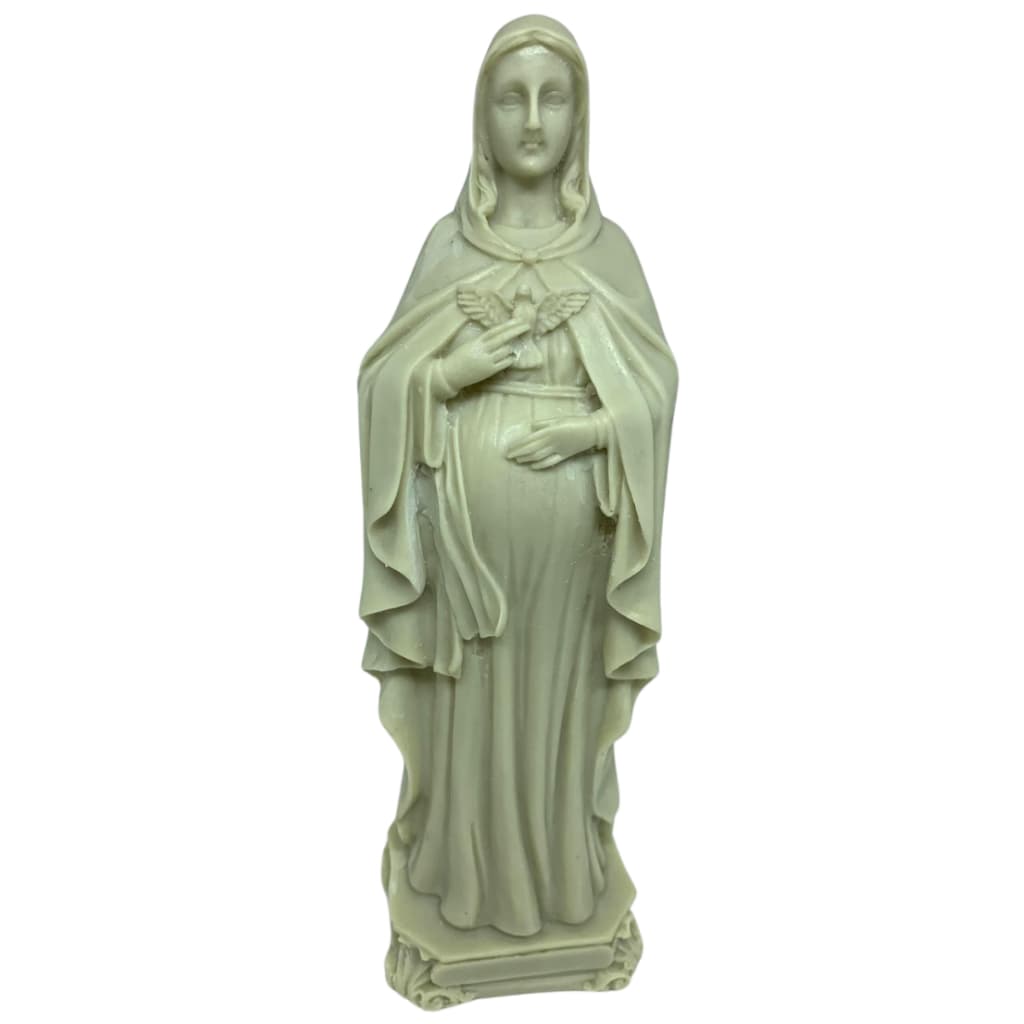 Escultura em Resina Nossa Senhora Grávida 20cm Estatueta