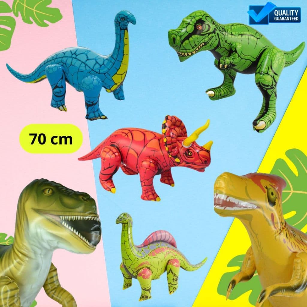 Dinossauro Brinquedo Inflável infantil 70cm Jurassic Piscina  Dinossauro Inflável Para Crianças