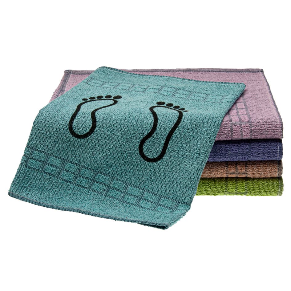 05 Tapetes para piso de banheiro 45cm x 70cm  Algodão Laune Haus