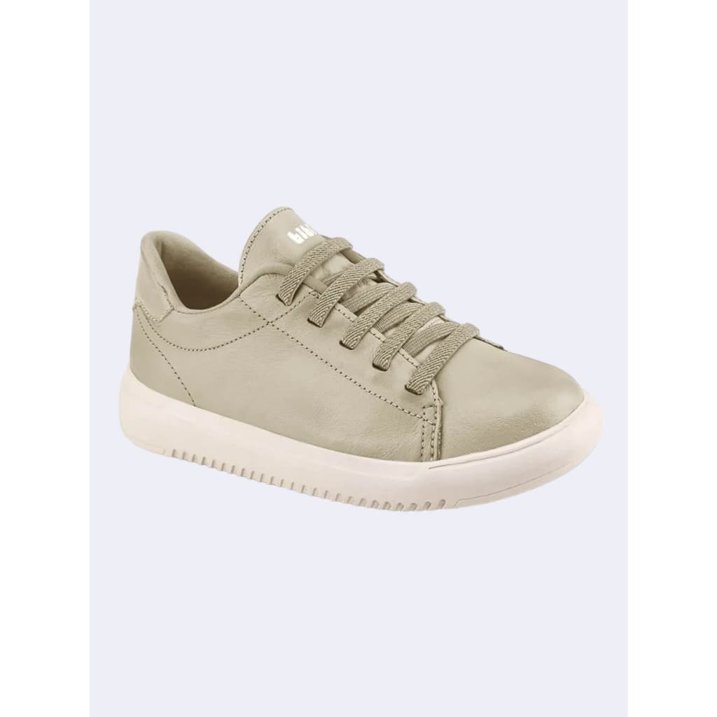 Tênis Infantil Bibi New Way Bege Duna Menino Coleção 1192118 Moda Kids Criança Volta Às Aulas Mini