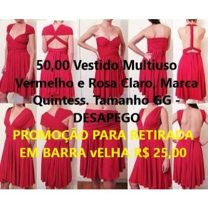 Vestido Multiuso, Marca Quintess. Tamanho GG - DESAPEGO