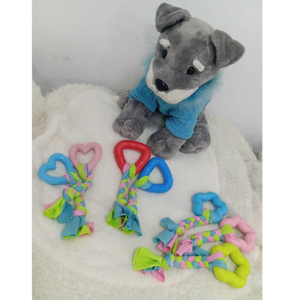 BRINQUEDO COM PUXADOR PARA PET varios modelos mordedor 2 em 1 Pet shop