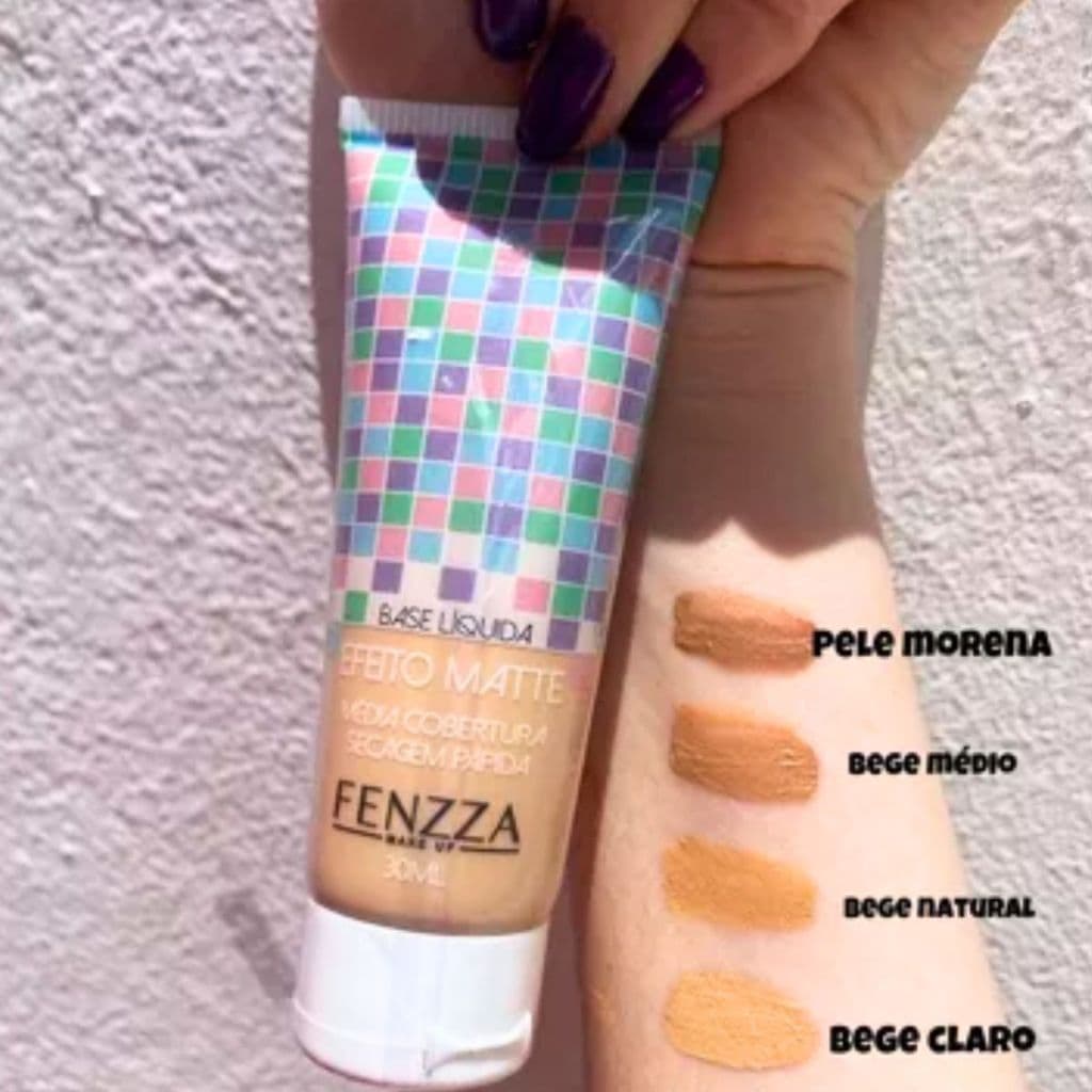 Base Facial Líquida Fenzza Efeito Matte