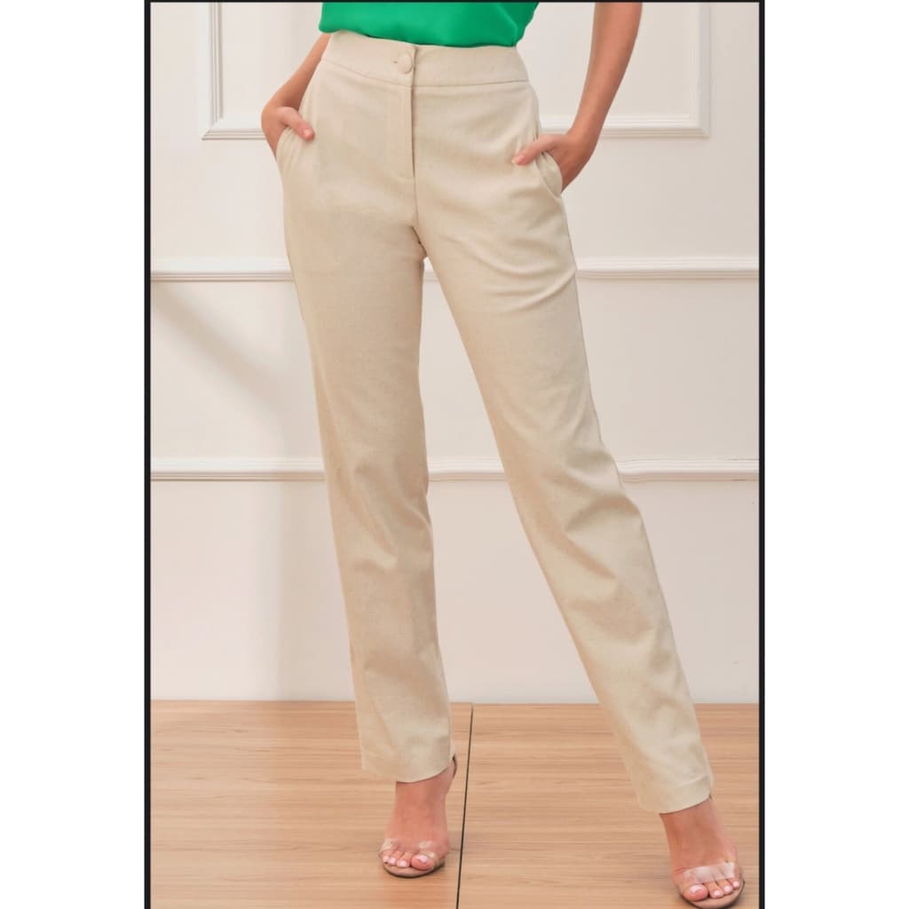 calça alfaiataria reta, calça social , básica , cintura alta