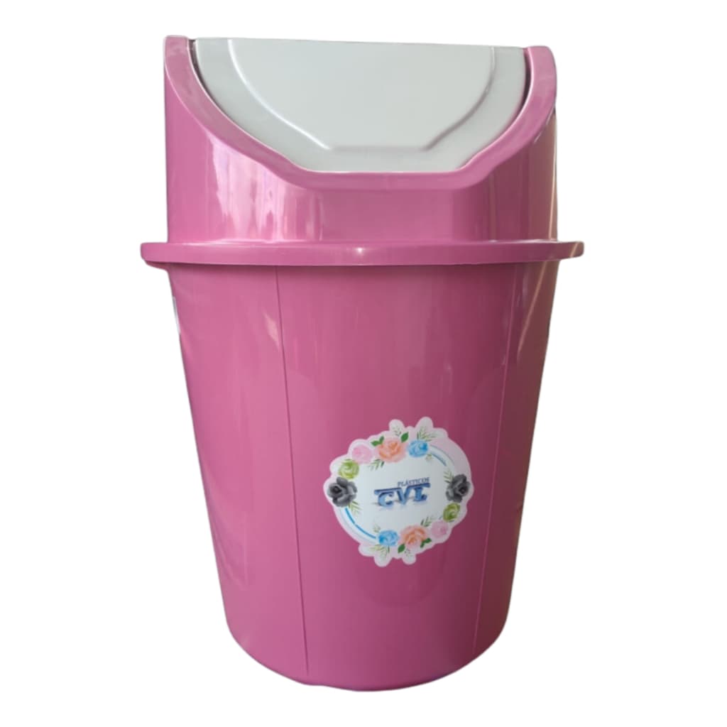 Lixeira Basculante, Lixeira para cozinha, Lixeira para Banheiro 13 litros ROSA