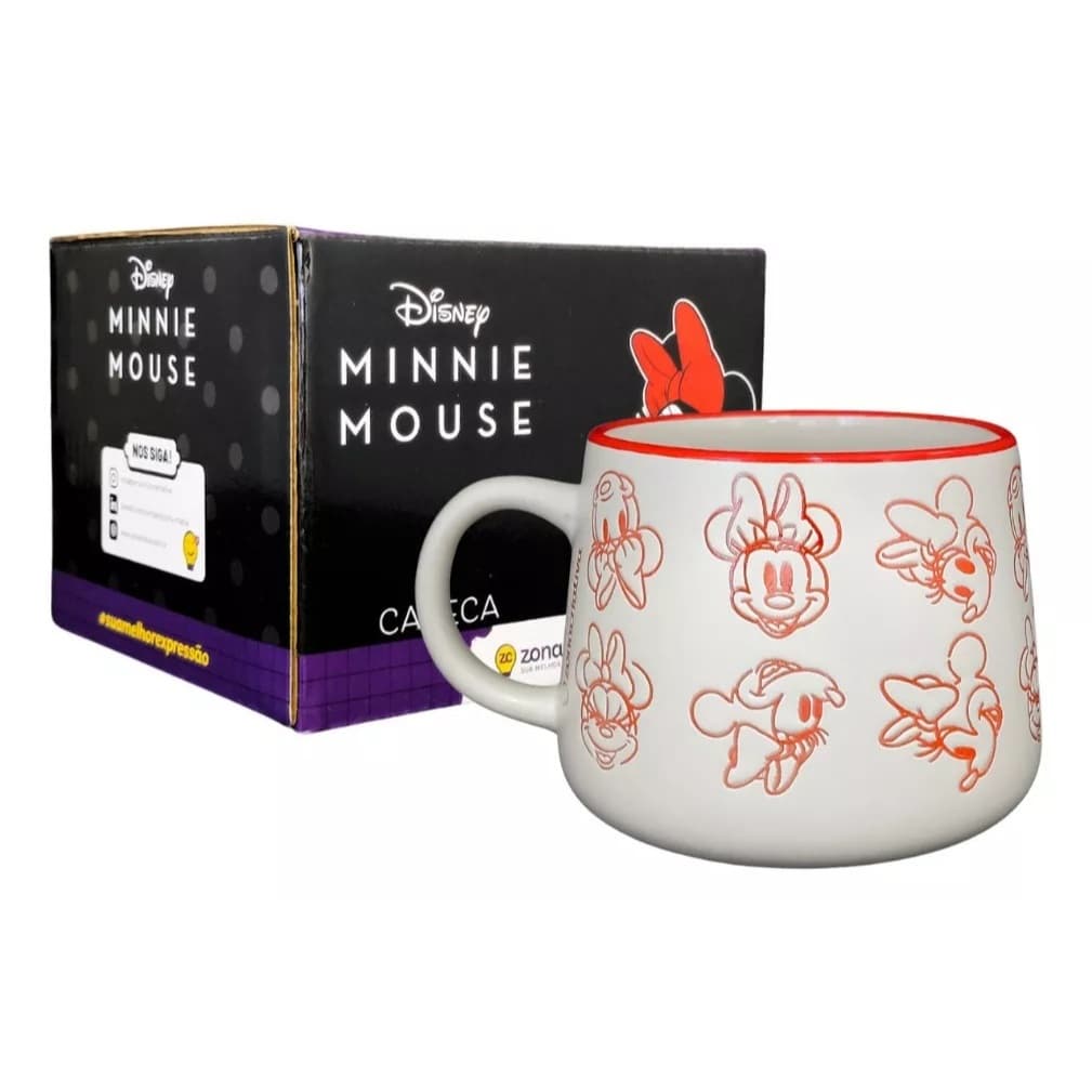 Caneca Minnie 500 ml Moma Oficial Disney Linda Presente