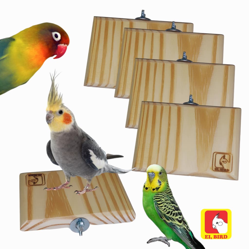 Poleiro Plataforma de Descanso (M) Para Calopsita, Papagaio, Periquito, Agapornis e Mais Psitacídeos