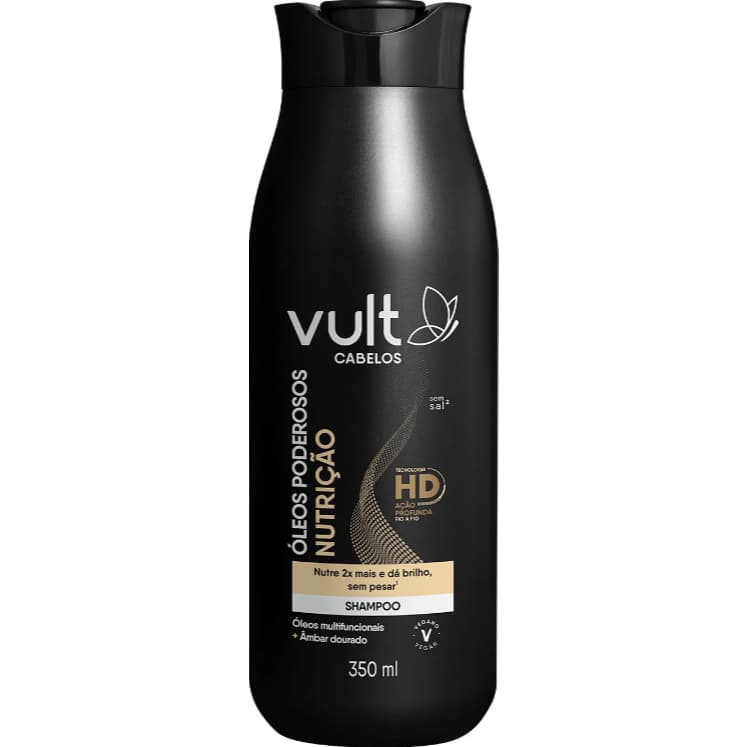 Shampoo Vult Cabelos Óleos Poderosos Nutrição 350ml