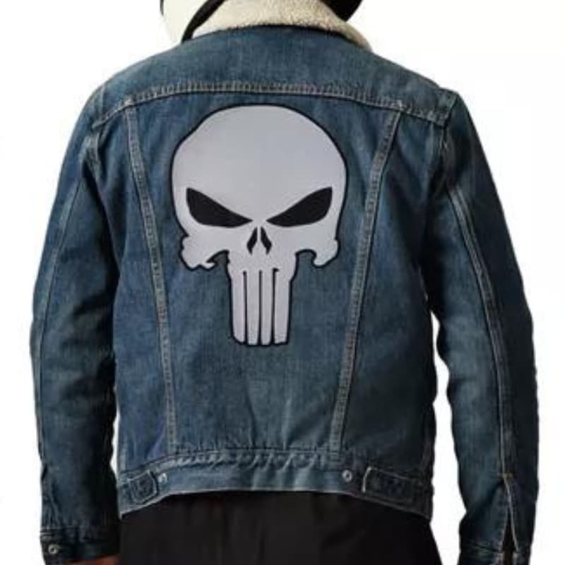 Patch bordado CAVEIRA JUSTICEIRO Grande Motoclube Motociclista Colete Jaqueta Bolsa Mochila Personalizados