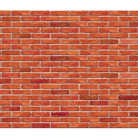 Papel de Parede PREMIUM Decorativo 5 M X 45CM Tijolo vermelhoTijolinho Rustico 3D Auto Adesivo