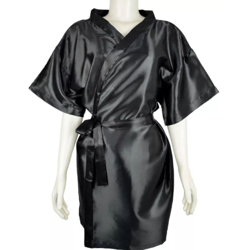 Robe/Roby/hobby/hobbie/roupão Cetim Elastano Salão Noiva/salão de cabelereiras cabelo