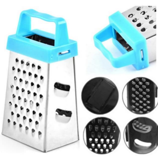Mini Ralador Inox Com Ima, Descascador De Legumes