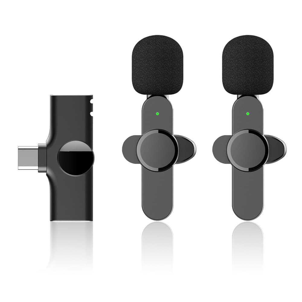 Altomex K9 2.4G Microfone de lapela sem fio Tipo-C, interface Lightning