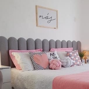 Monte sua Cabeceira Estofada Para Quarto Infantil Modelo Nuvens 45x20cm - Várias Cores