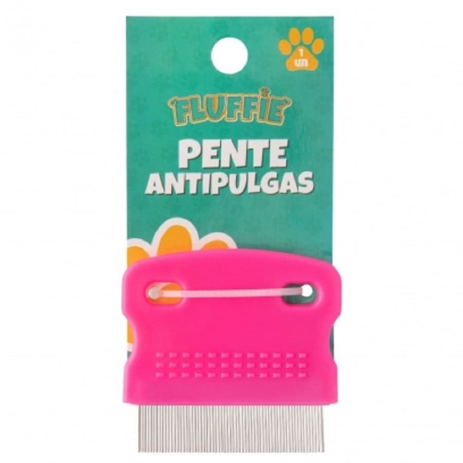 Pente Piolho Pulga Cachorro Gato Pet Removedor de Poeira de Aço Inoxidável Escova de Saúde