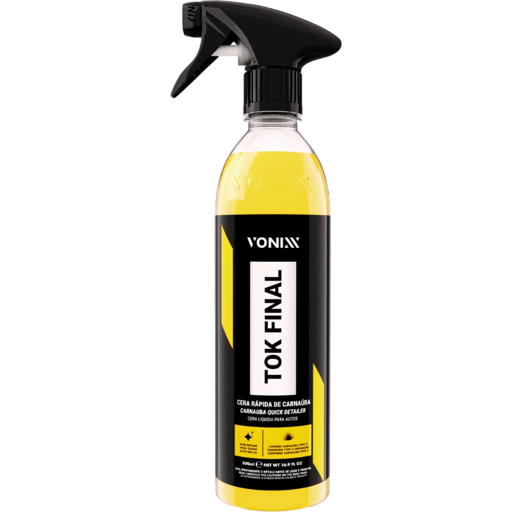 Cera Líquida Carnaúba Tok Final Vonixx 500ml Brilho Espelhado E Proteção Pintura