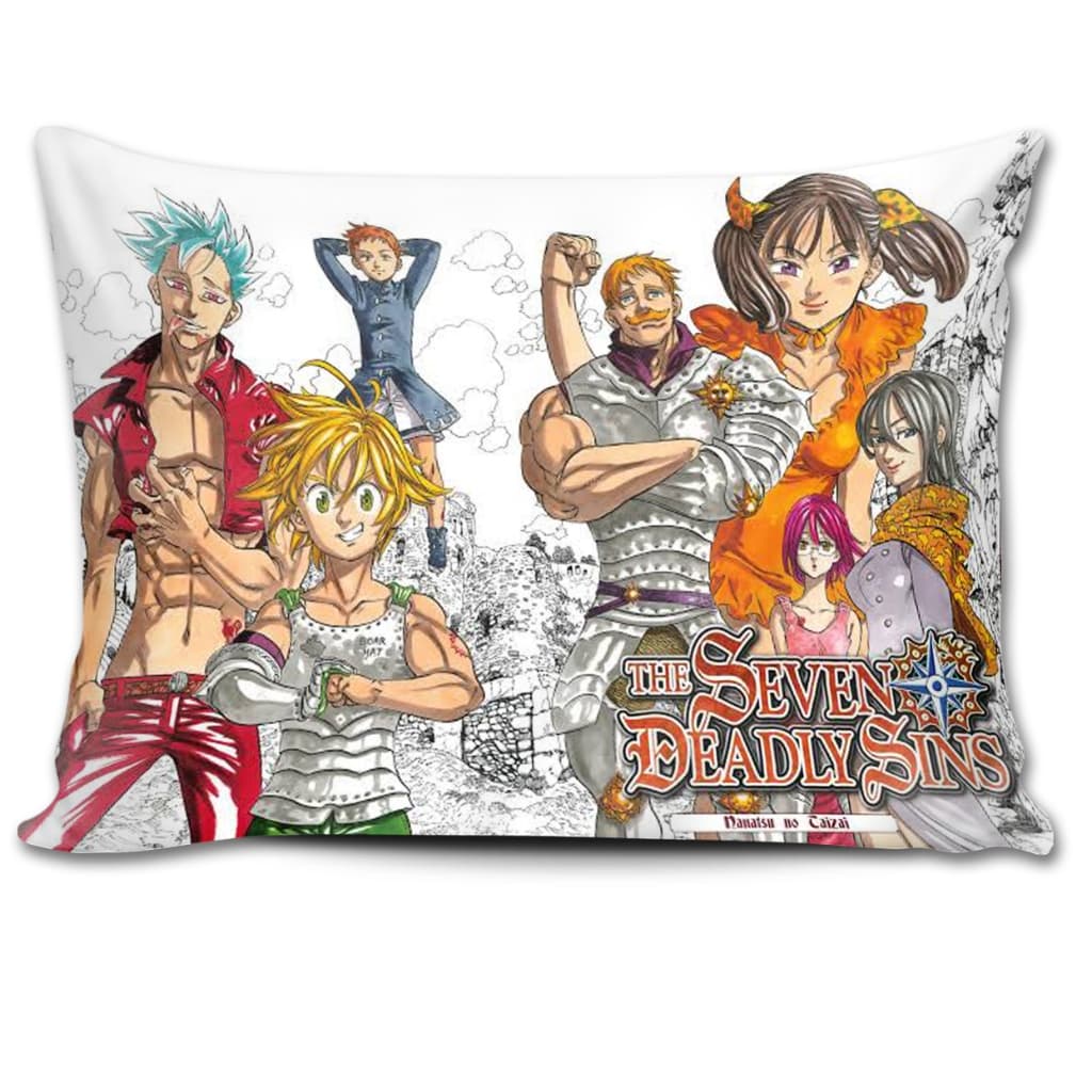 Almofada 27x37 Nanatsu no Taizai Sete Pecados Capitais Anime