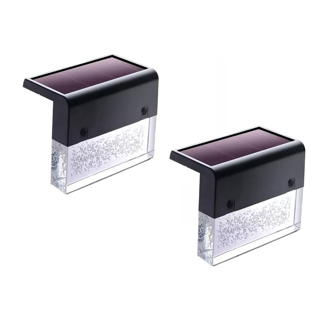 Luminaria Solar Luz Colorida Com Bolhas Led Rgb 2X