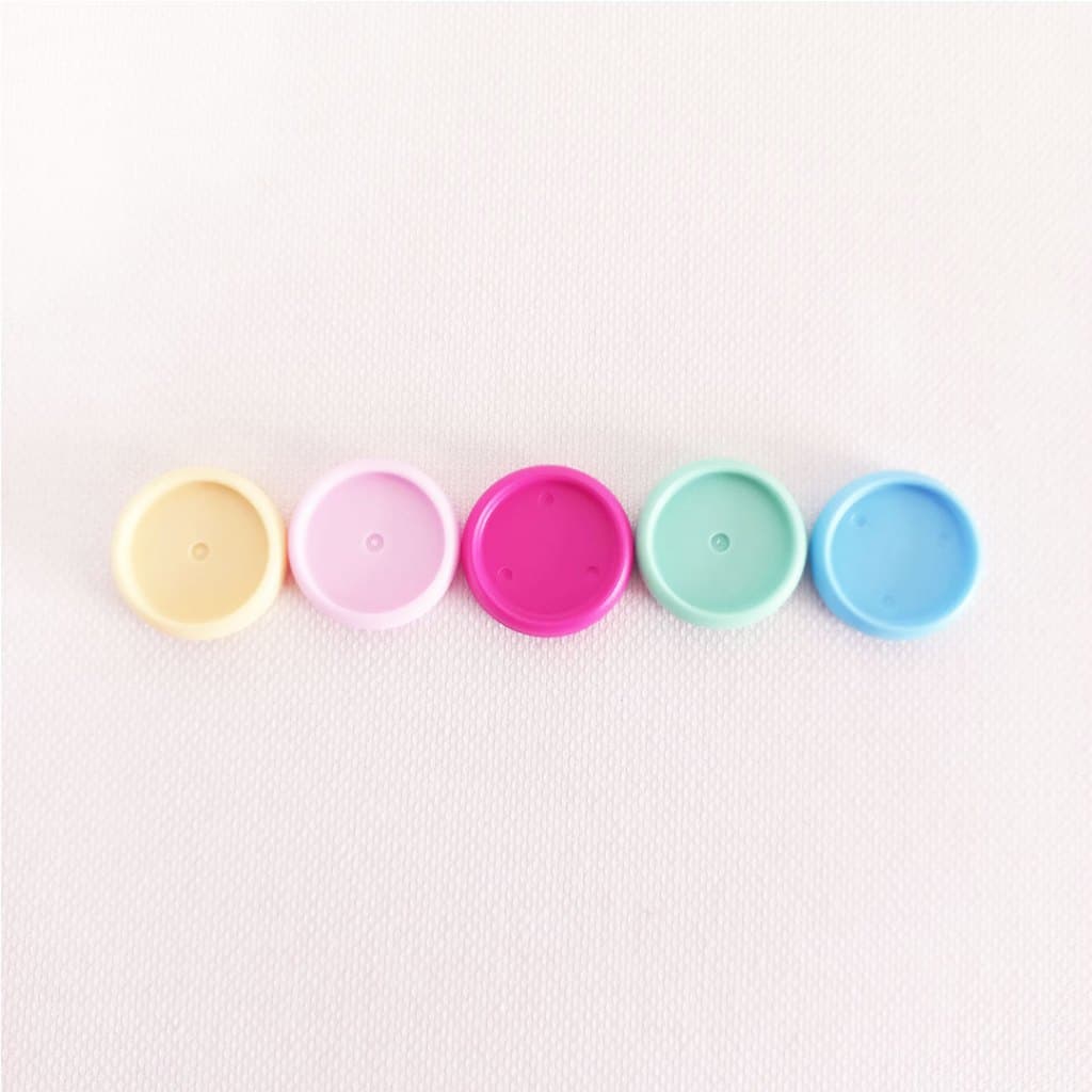 Kit com 8 discos para caderno inteligente tamanho 24 mm A5 candy color
