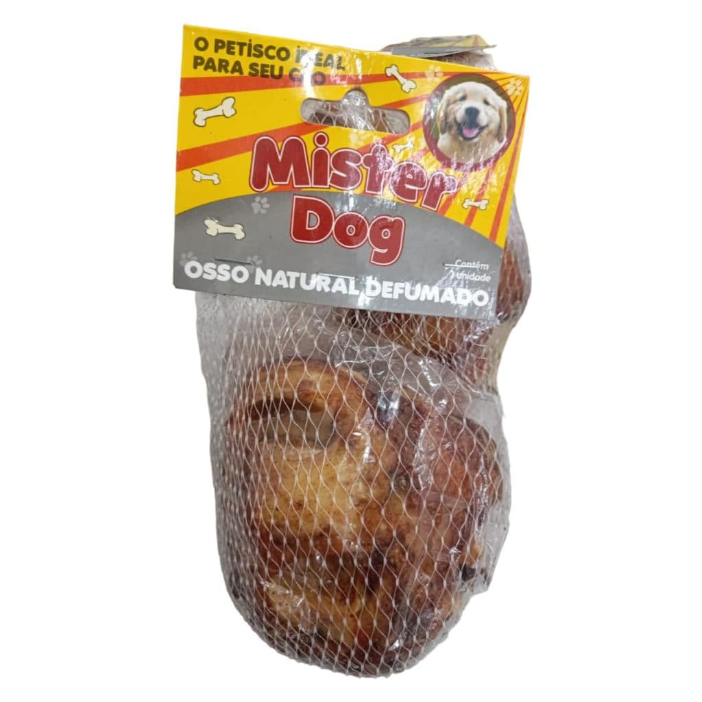 Osso Defumado Rotula Redonda Para Cães - Mister Dog