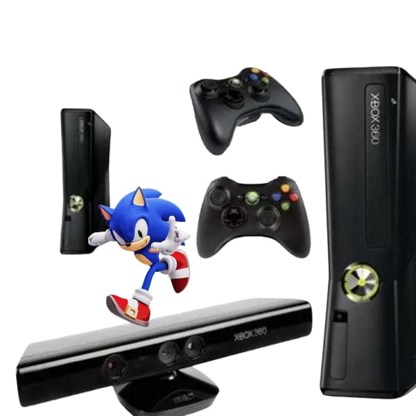 microsoft xbox 360c/ 2 controles video game console