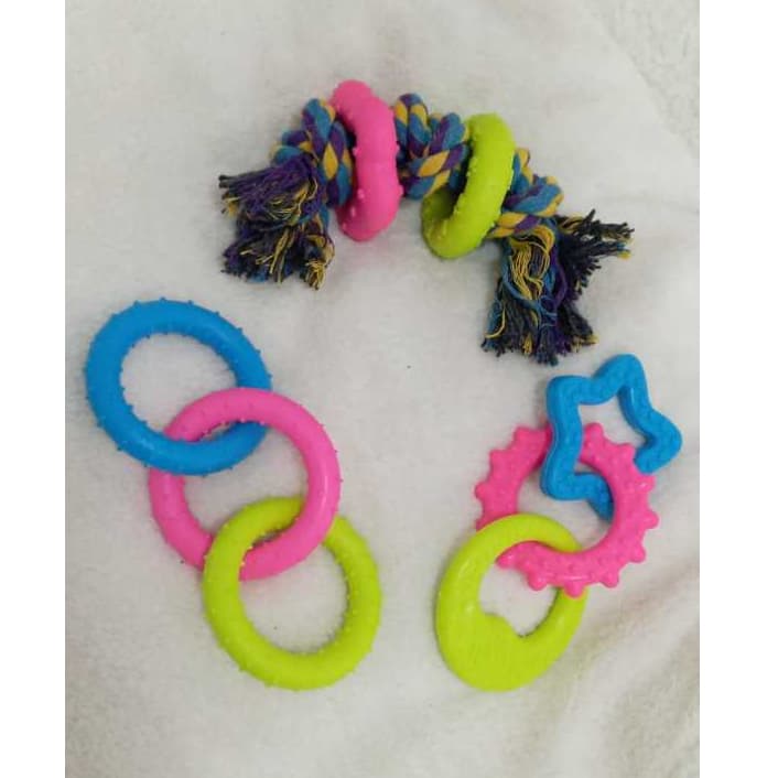 BRINQUEDO MORDEDOR ARGOLA HIGIENIZAÇÃO DENTAL 2 EM 1