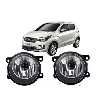 Par Farol Milha Fiat Mobi 2017 2018 2019 2020 2021 2022 Lente De Vidro