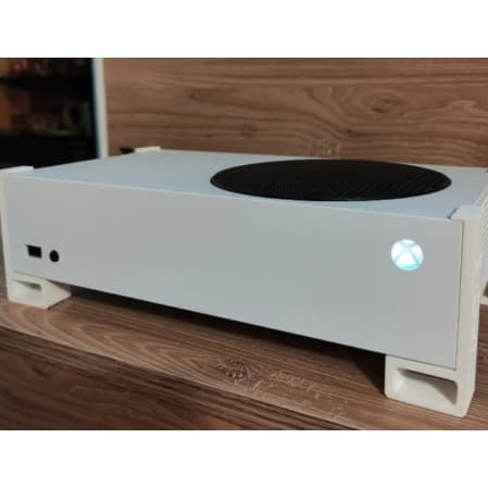 Kit 4 Suporte Pezinho Console Xbox One S, X e Série S - Apoio Horizontal