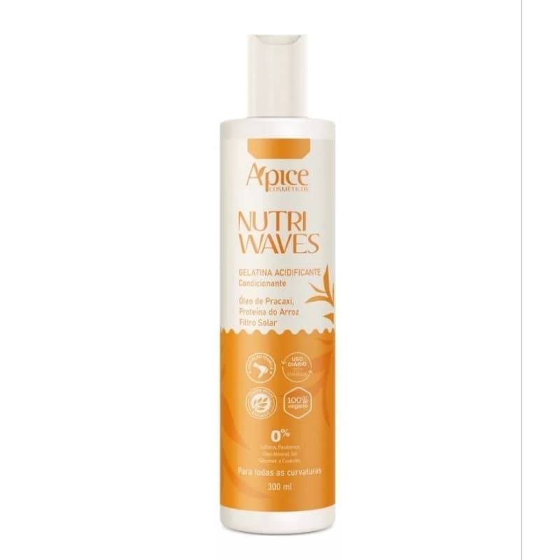 Gelatina Acidificante Condicionante Nutri Waves Apice Cosmeticos 300ml
