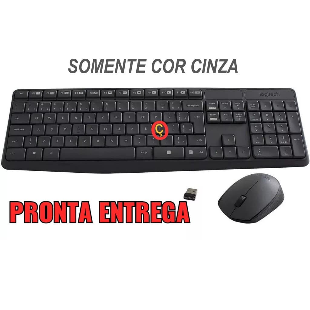 Combo Teclado E Mouse Logitech Mk235 S/ Fio 920-007903 ORIGINAL GARANTIA LOGITECH BRASIL