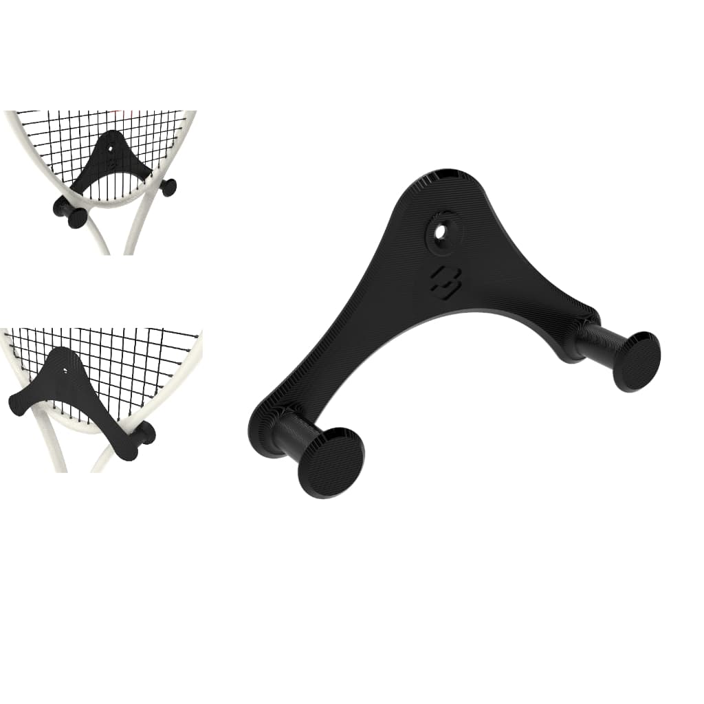 Kit 5 Suporte De Parede Para Raquete De Tênis E Beach Tênis