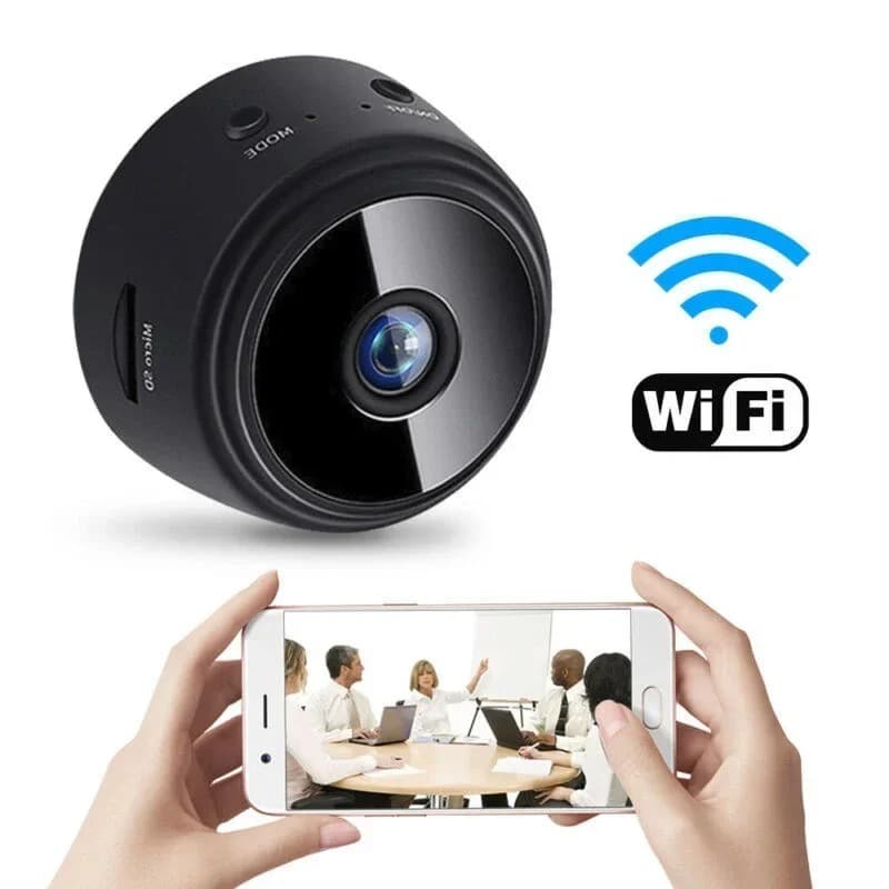 Mini Camera Inteligente Sensor De Presença Wifi Sem Fio Facil Instalação