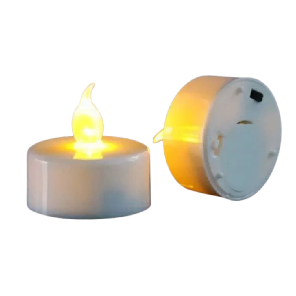 Kit 24 Vela Led Eletrônica Artificial Amarela Decorativa Festa Casamento Decoração Baterias inclusas