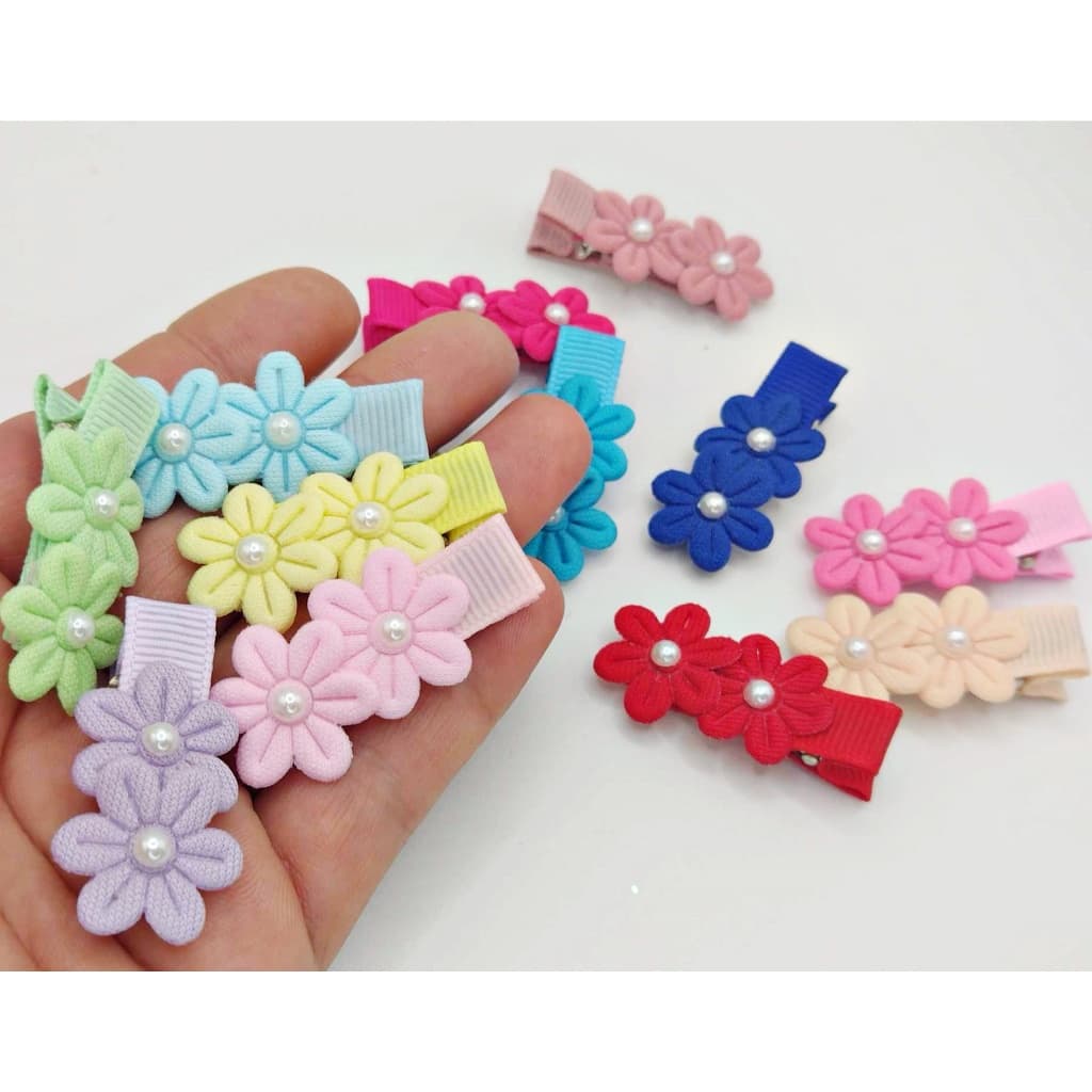 mini presilhas de cabelo para bebê (3 cm) toda forrada e com borrachinha antideslizante)