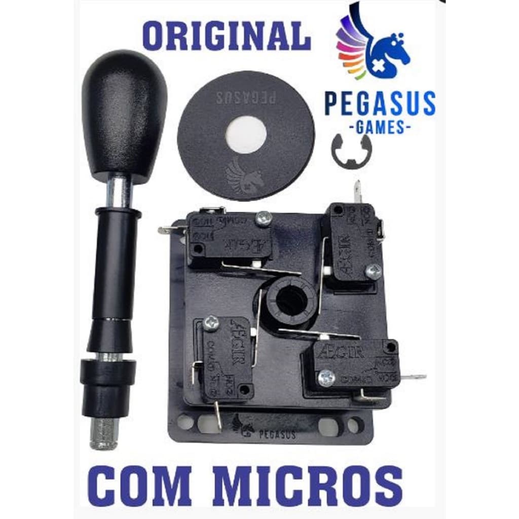 Manche Joystick Comando Fliperama Pegasus Com Micro
