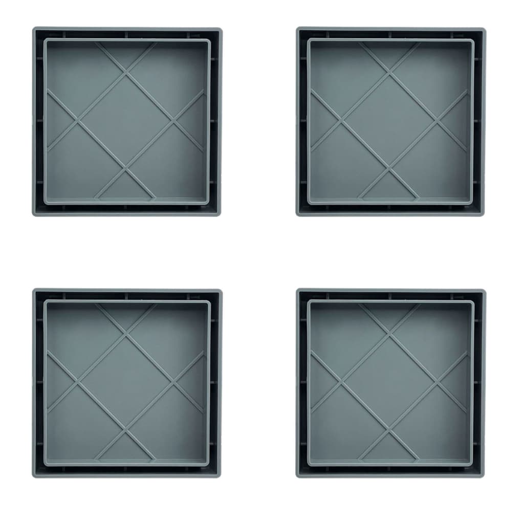 Kit 4 Ralo 10x10 Oculto Seca Piso/porcelanato Inteligente Cinza