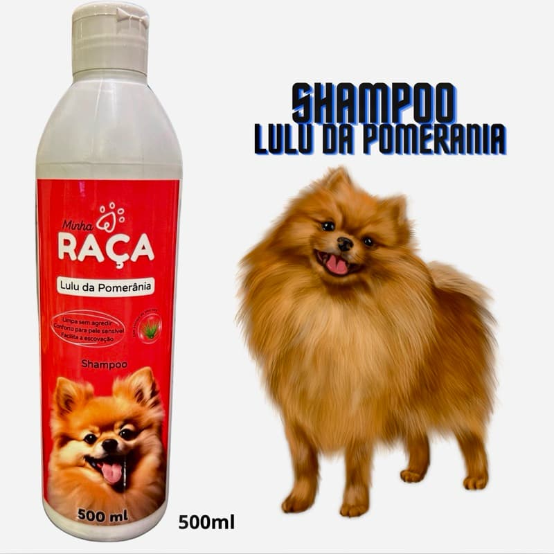 kit 2 Shampoos e 1 Condicionador Linha Minha Raça Lulu da Pomerania 500ml