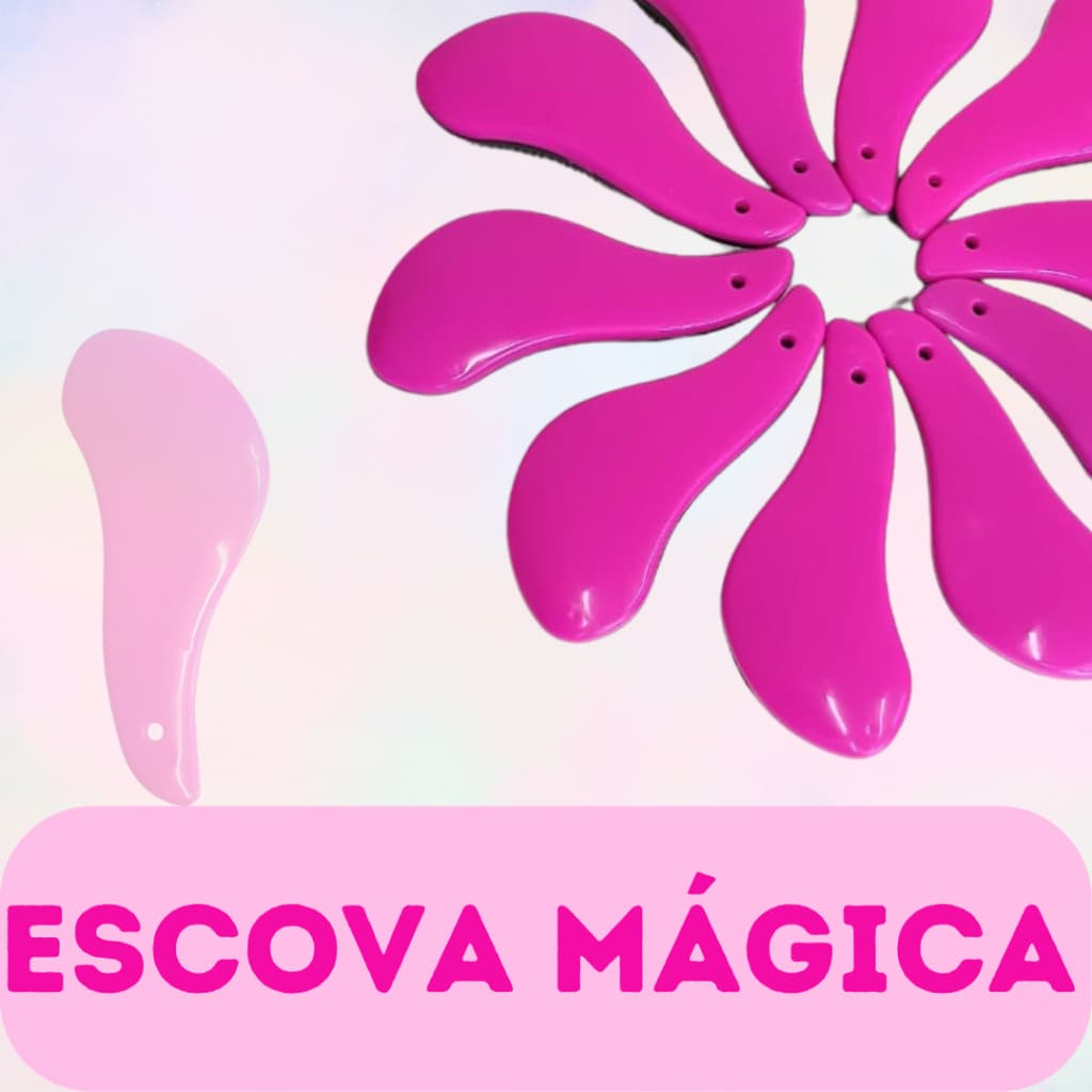 KIT ESCOVA MÁGICA PINK = 40,50,75 E 100 UNIDADES