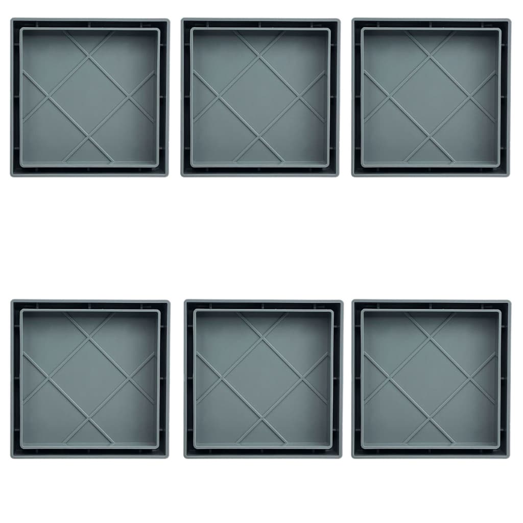 Kit 6 Ralo 10x10 Oculto Seca Piso/porcelanato Inteligente Cinza
