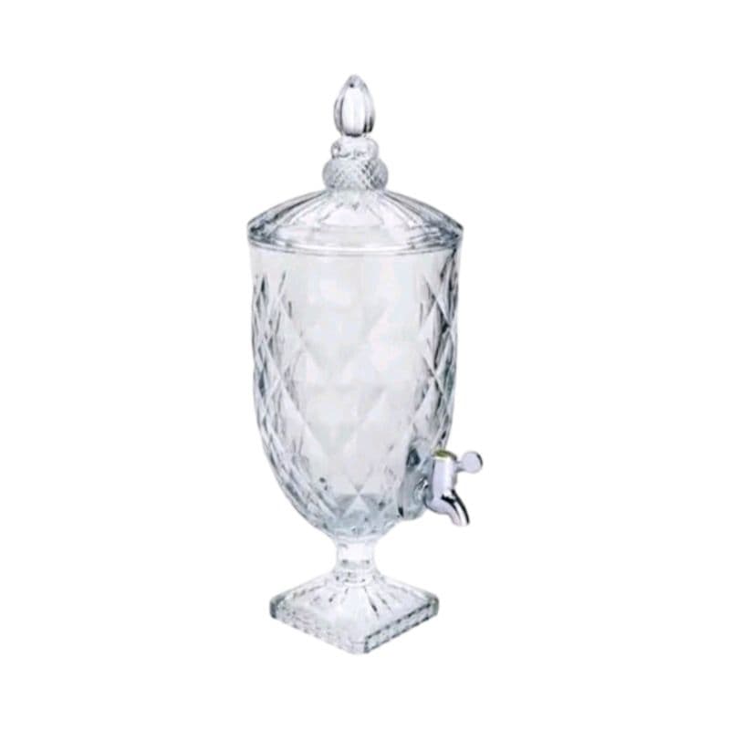 A Dispenser Suqueira Para Água Saborizada De Vidro Cristal 5 Litros Diamond