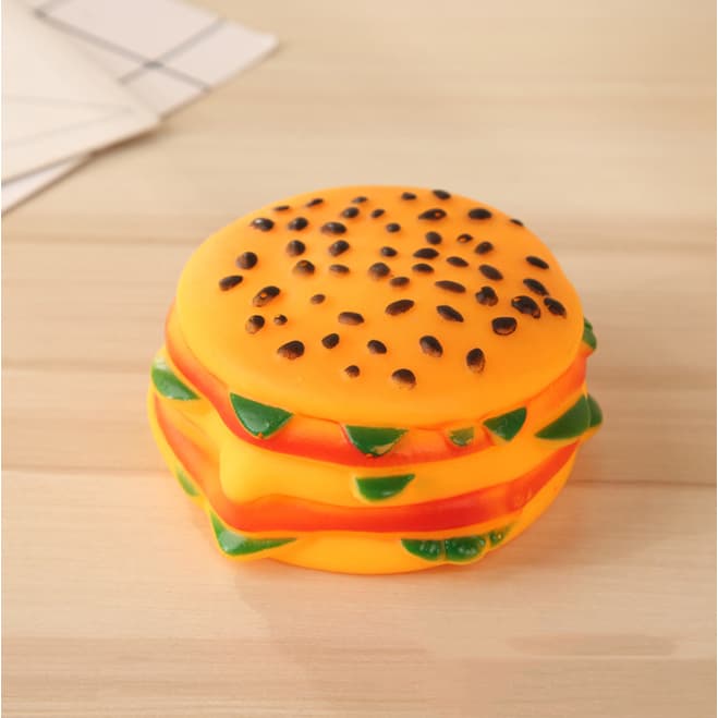 brinquedo para cachorro hambúrguer mordedor