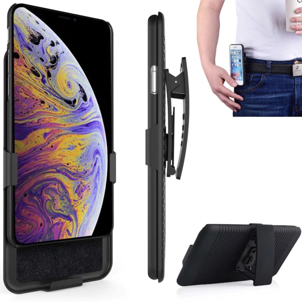 Capa para Motorola Moto G04 - Capinha Flip 180° Belt Clip + SUPORTE CINTO CINTURA
