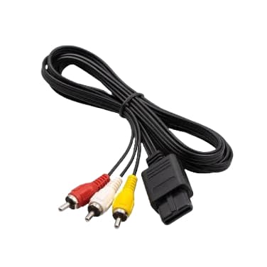 Cabo AV CABO Rca para Super Nintendo SNES Famicom Nintendo 64 GAME CUBE  De Áudio e Vídeo SNES N64