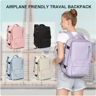 Mochila de viagem Oxford-impermeável para mulheres, mochila de esportes ao ar livre, casual USB
