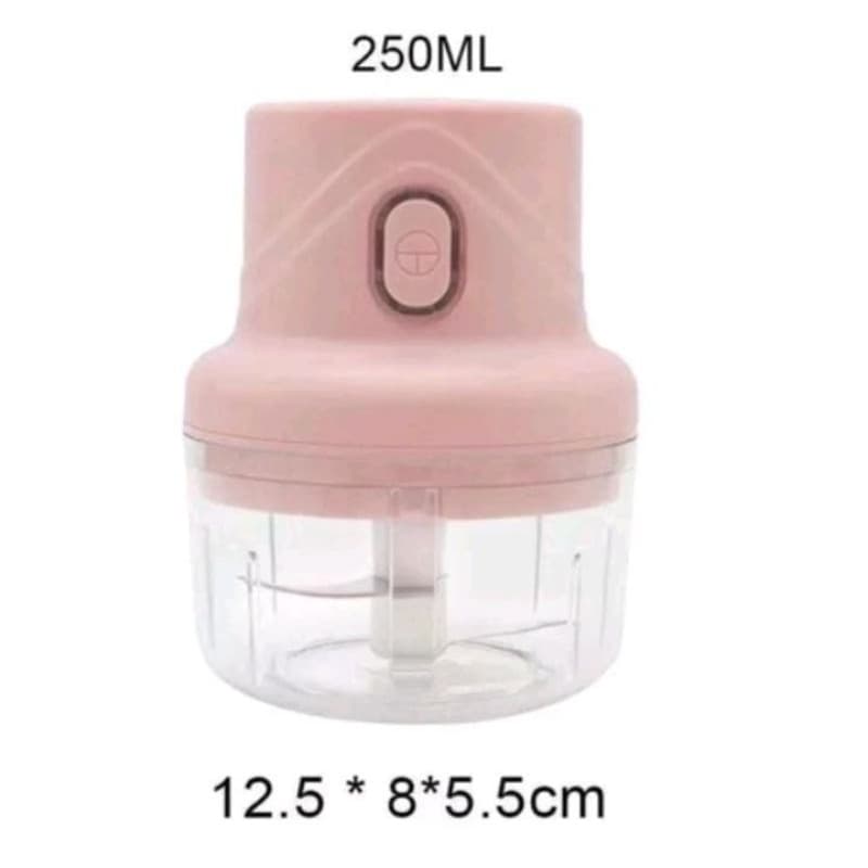 Mini Processador Elétrico  De Alimentou Portátil Com 3 Lâminas de Aço Inox USB 250Ml